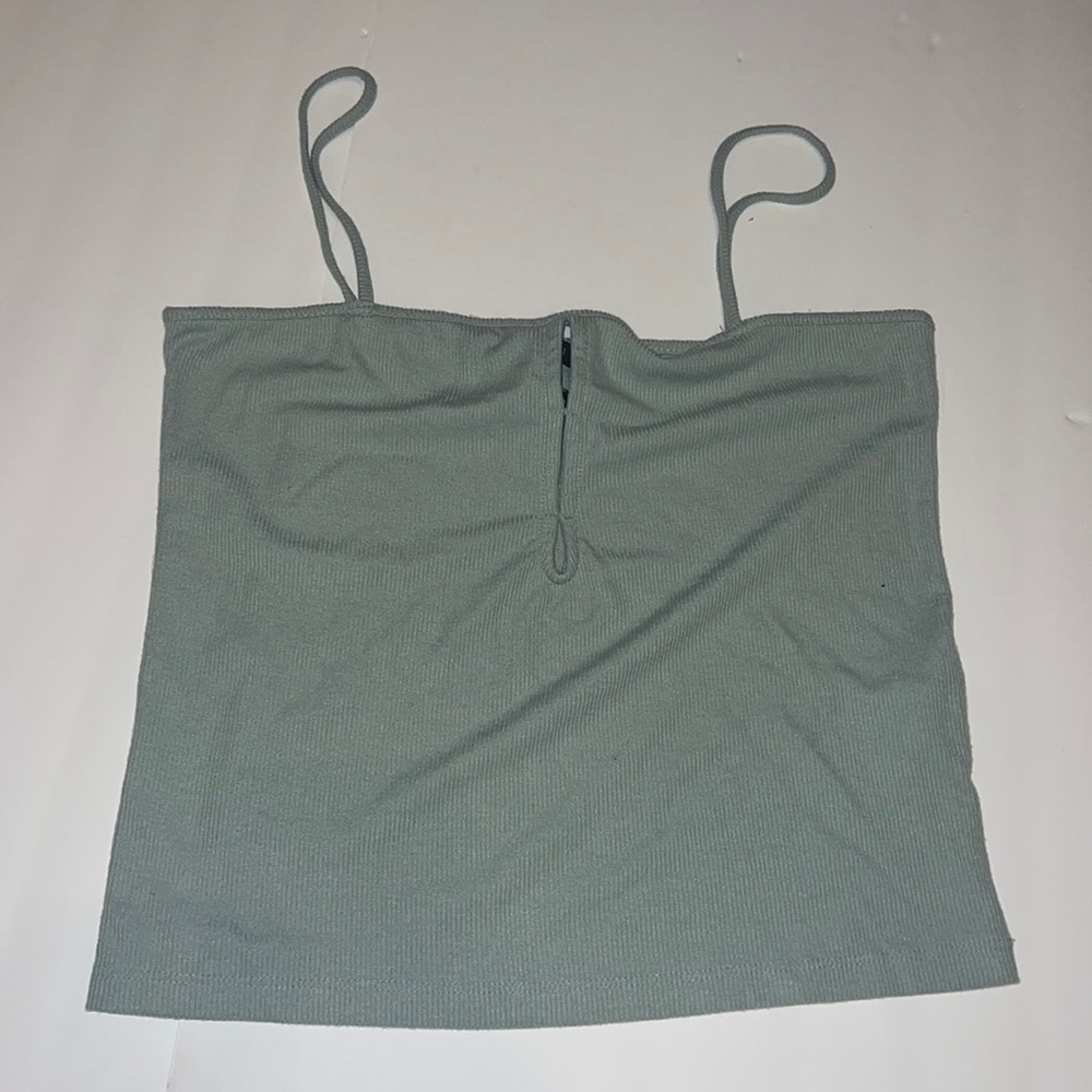 FREE w/purchase 😌 Forever 21 Sage Green Slit Spaghetti Top